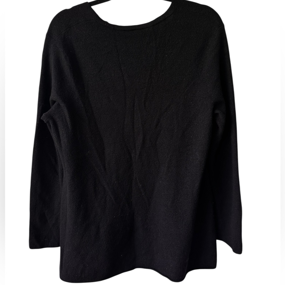 Eileen Fisher Women's 100% Superfine Merino Wool V-Neck Tunic - Picture 9 of 14